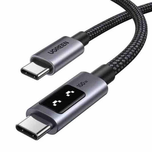 UGREEN Uno 1m - USB-C/USB-C CHARGING & DATA CABLE 100W BLACK 35501 1m