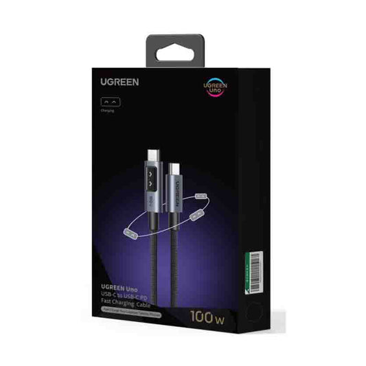 35513 3m USB-C/USB-C CHARGING & DATA CABLE 100W BLACK UGREEN