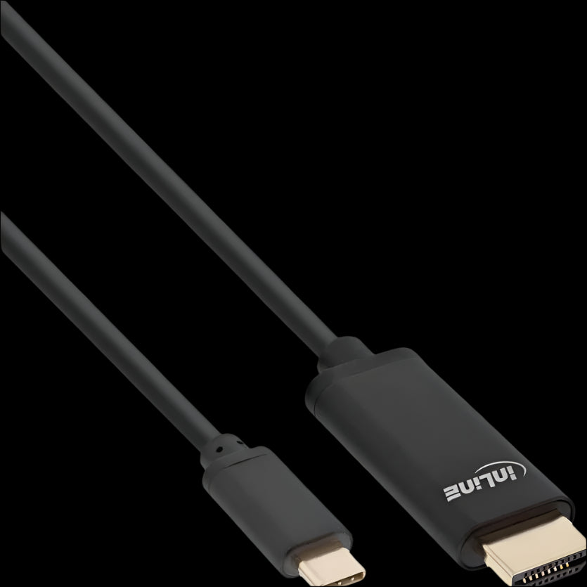 64112 2m USB TYPE C to HDMI MALE, USB DISPLAY CABLE 4K2K BLACK INLINE