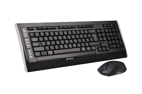 9300F COMBO KEYBOARD & MOUSE SET W/LESS BLACK A4 TECH