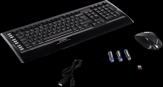 9300F COMBO KEYBOARD & MOUSE SET W/LESS BLACK A4 TECH