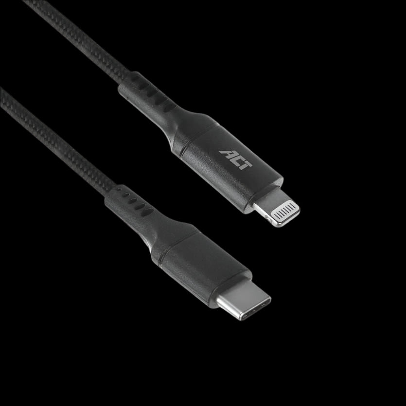 AC3095 1M, USB TYPE-C TO APPLE LIGHTNING CHARGE-AND SYNC CABLE, ACT