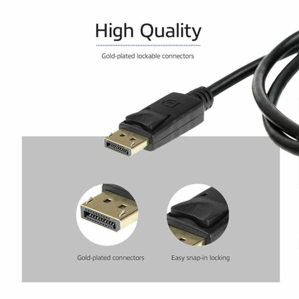 AK4071 1m DISPLAY PORT 1.4 M/M 8K CABLE ACT
