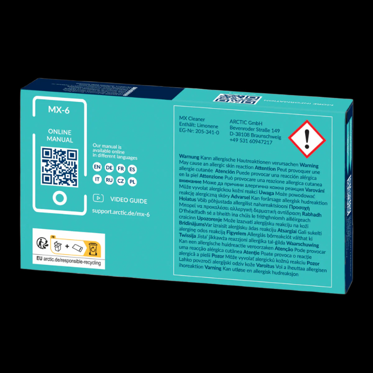 ARCTIC MX-6 ULTIMATE Performance Thermal Paste + MX Cleaner