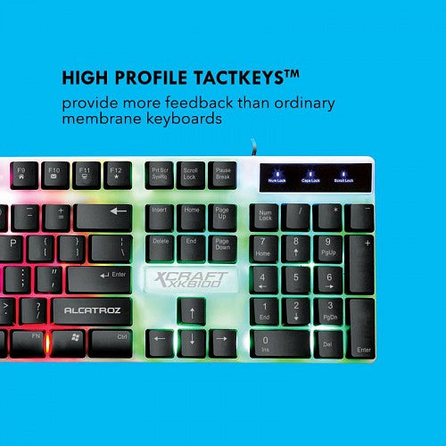 Alcatroz X-CRAFT XKB100 Wired Gaming RGB Keyboard