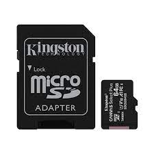 FLASH CARD MICRO-SDCS2 64GB 100MB/s + ADAPTER C10 CANVAS KINGSTON
