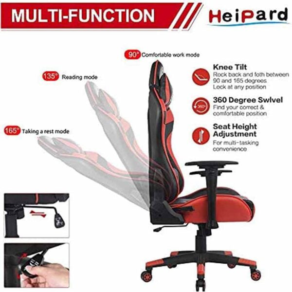 HP-GC-03BR GAMING CHAIR BLK/RED LC-POWER