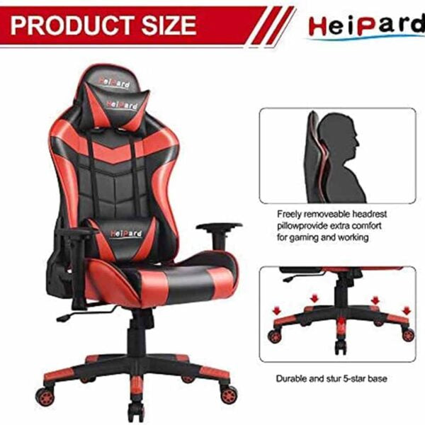 HP-GC-03BR GAMING CHAIR BLK/RED LC-POWER