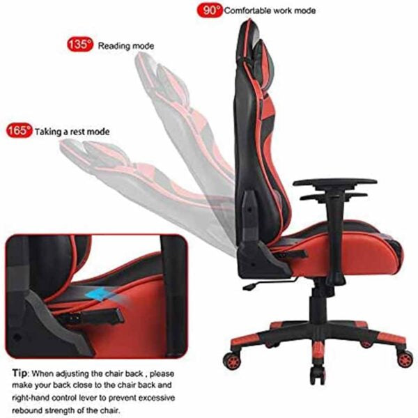 HP-GC-03BR GAMING CHAIR BLK/RED LC-POWER