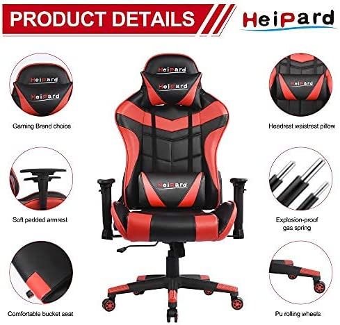 HP-GC-03BR GAMING CHAIR BLK/RED LC-POWER