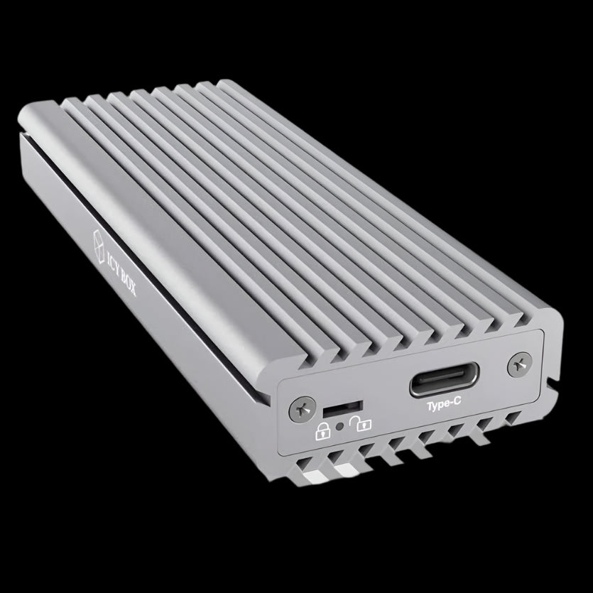 IB-1817M-C31 EXTERNAL TYPE-C ALUMINIUM ENCLOSURE FOR M.2 NVME SSD ICYBOX