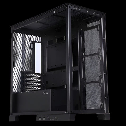 K701 BLACK MIDI TOWER TEMPERED GLASS PC GAMING CASE SAMA