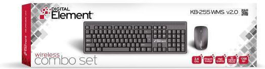 KB-255WMS KEYBOARD & MOUSE WIRELESS V2.0 ELEMENT