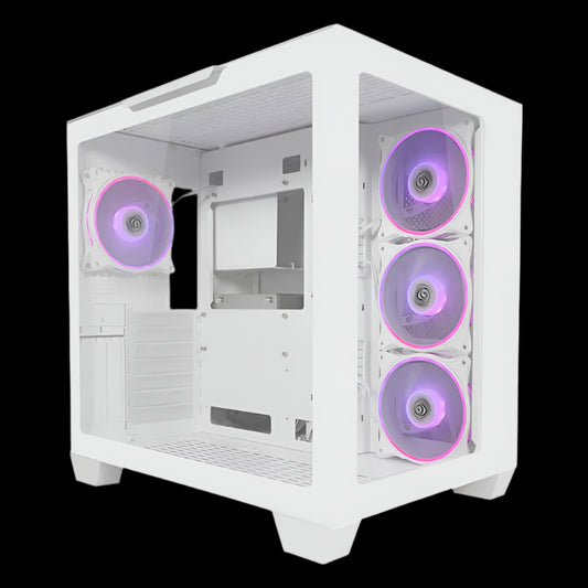 LC-807W-ON STORMWATCH X CASE WHITE MIDI-ATX LC-POWER