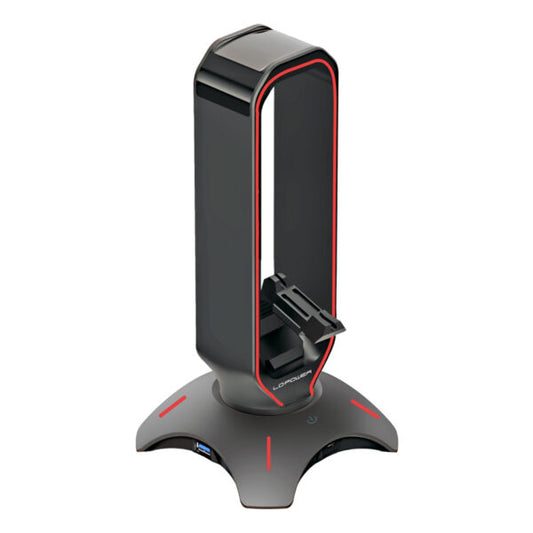 LC-HUB-HEAD-BUNGEE USB HUB & HEADPHONE HOLDER LC-POWER