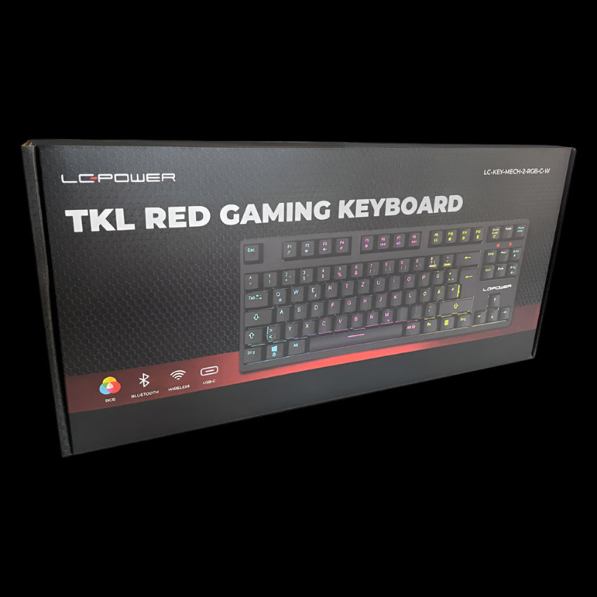LC-KEY-MECH-2-RGB-C-W MECHANICAL KEYBOARD GAMING 2.4GHz, BT/USB LC-POWER