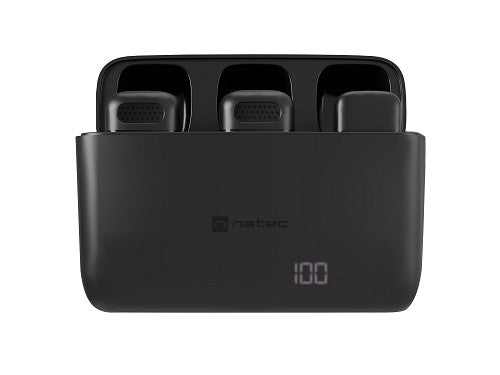Natec Wireless Wearable Microphones for Contect Creators USB-C HOPPER LAVALIER (2 PIECES)