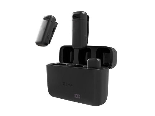Natec Wireless Wearable Microphones for Contect Creators USB-C HOPPER LAVALIER (2 PIECES)