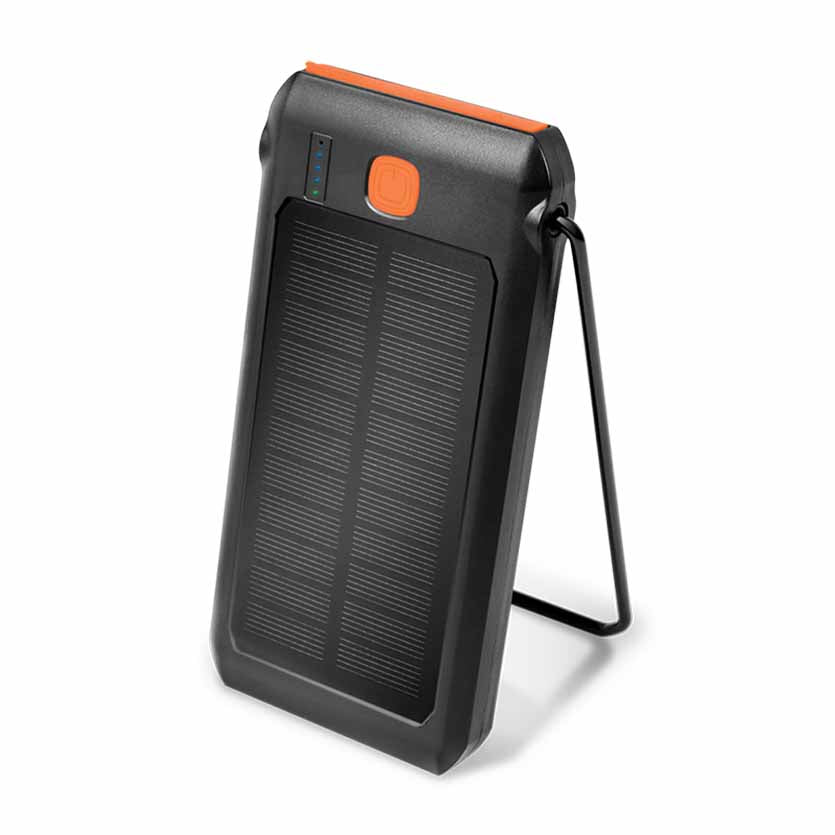 PA0273 SOLAR POWERBANK 10000mAh 2 x USB-A & 1 x USB-C PD, FLASHLIGHT LOGILINK