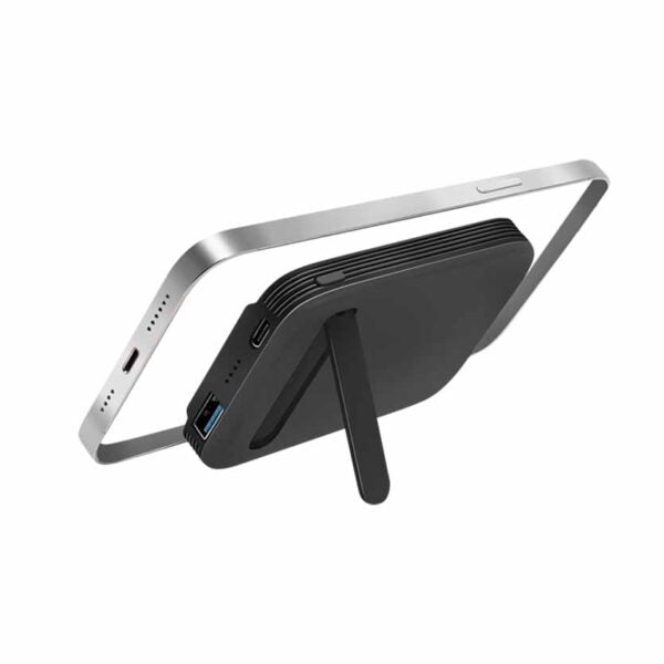 PA0287 POWERBANK 5000mAh WIRELESS CHARGING, USB-C + USB-A BLACK, LOGILINK