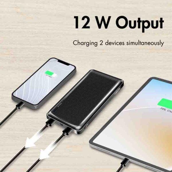 PA0316 POWERBANK 10000mAh, 2x USB-A, USB-C, WITH FAST CHARGING, BLACK, LOGILINK