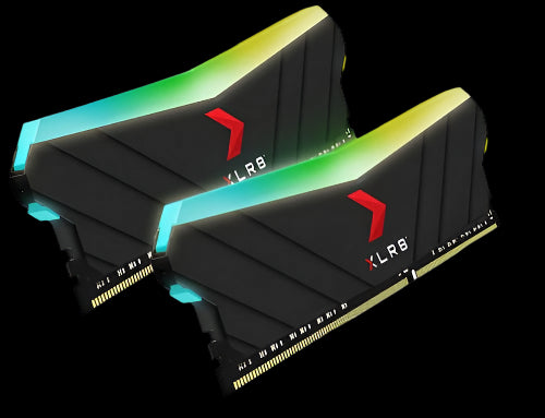 PNY RAM DIMM DDR4 3200MHz 2x8GB Desktop Memory Gaming RGB
