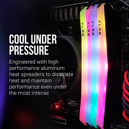 PNY RAM DIMM DDR4 3200MHz 2x8GB Desktop Memory Gaming RGB
