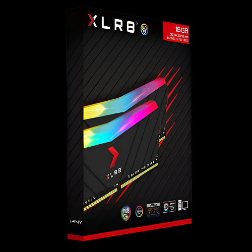 PNY RAM DIMM DDR4 3200MHz 2x8GB Desktop Memory Gaming RGB