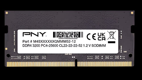PNY RAM SODIMM DDR4 3200MHz CL22 8GB Notebook Memory