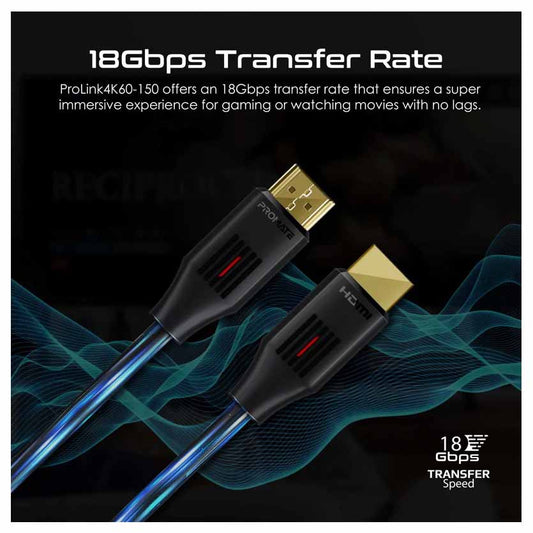 PROLINK4K60-150 1.5m HDMI 4K@60Hz ULTRA HIGH DEFINITION CABLE PROMATE