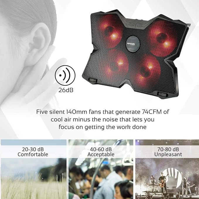 Ergonomic Laptop Cooling Pad - PROMATE