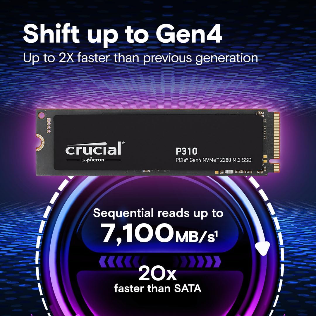SSD P310 3D NAND 500GB SSD M.2 NVMe CRUCIAL