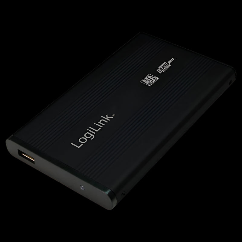 UA0041B EXTERNAL HDD ENCLOSURE 2.5″ SATA USB2.0 ALUMINIUM LOGILINK