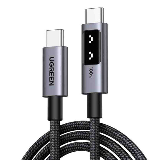 35501 1m USB-C/USB-C CHARGING & DATA CABLE 100W BLACK UGREEN