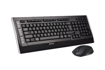 9300F COMBO KEYBOARD & MOUSE SET W/LESS BLACK A4 TECH