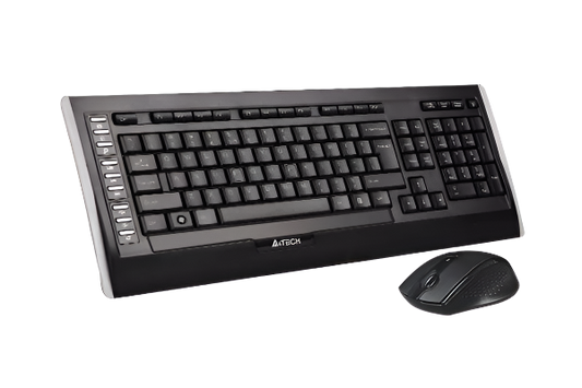 9300F COMBO KEYBOARD & MOUSE SET W/LESS BLACK A4 TECH