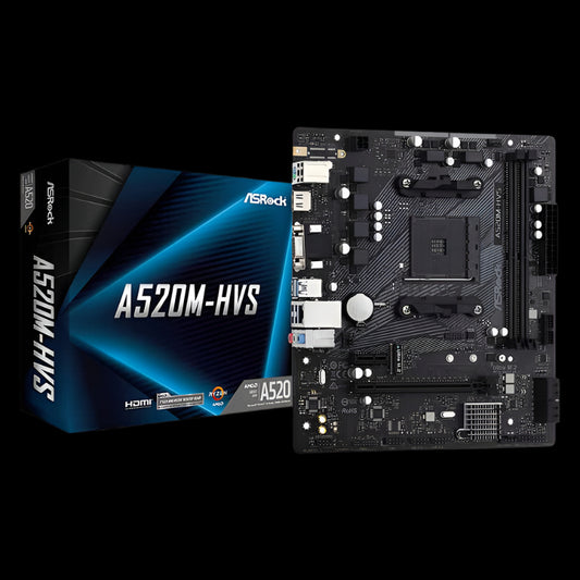 A520M HVS MOTHERBOARD MICRO ATX AM4 AMD ASROCK