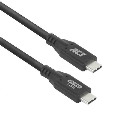 AC7422 2m 20Gbps USB4 240W USB TYPE-C CABLE BLACK, ACT