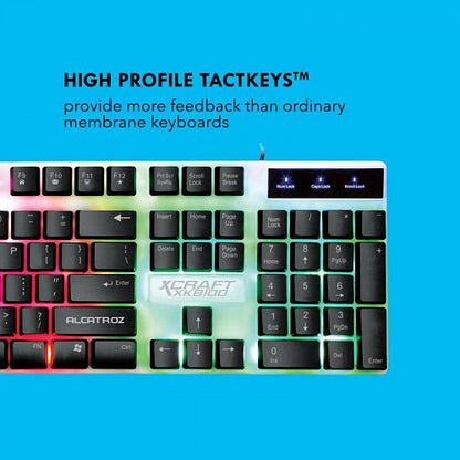 Alcatroz X-CRAFT XKB100 Wired Gaming RGB Keyboard