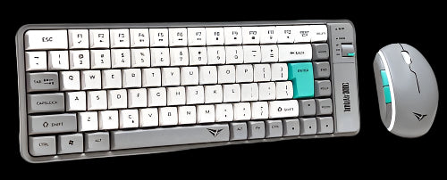 Alcatroz Keyboard & Mouse 2.4G+BT Combo 84K Tetriz Air 300C Winter White