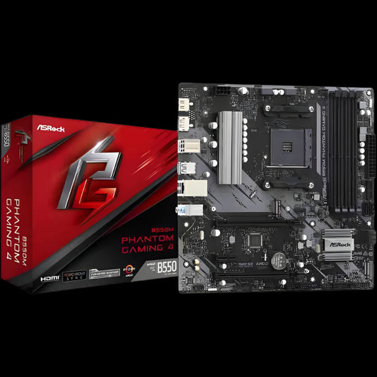 B550M PHANTOM GAMING 4 AM4 MICRO ATX MOTHERBOARD ASROCK
