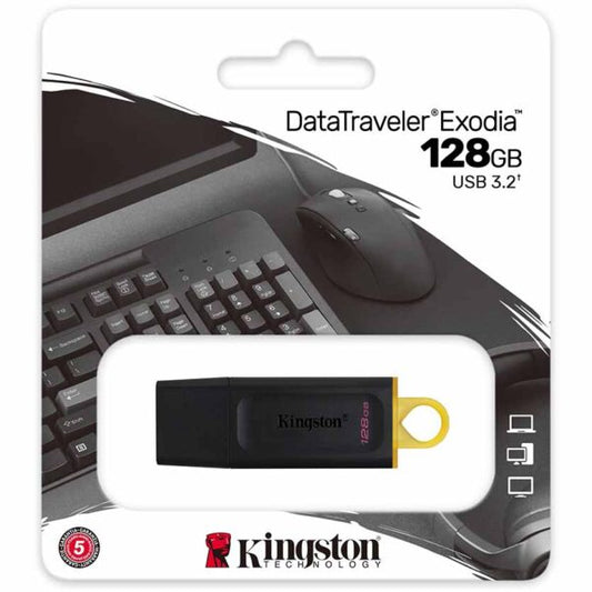 DTX/128GB USB STICK DATA TRAVELER EXODIA FLASH DRIVE USB3.2 KINGSTON