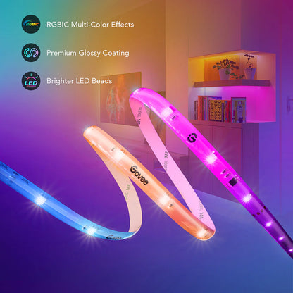 Govee RGBIC LED Strip Lights With Protective Coating [Energieklasse G] 10 m