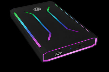 IB-G226L-C31 RGB ILLUMINATED TYPE-C ALUMINIUM ENCLOSURE FOR 2.5″ SSD ICYBOX