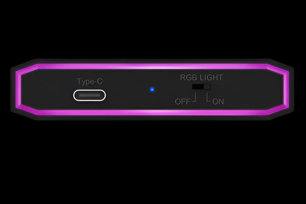 IB-G226L-C31 RGB ILLUMINATED TYPE-C ALUMINIUM ENCLOSURE FOR 2.5″ SSD ICYBOX