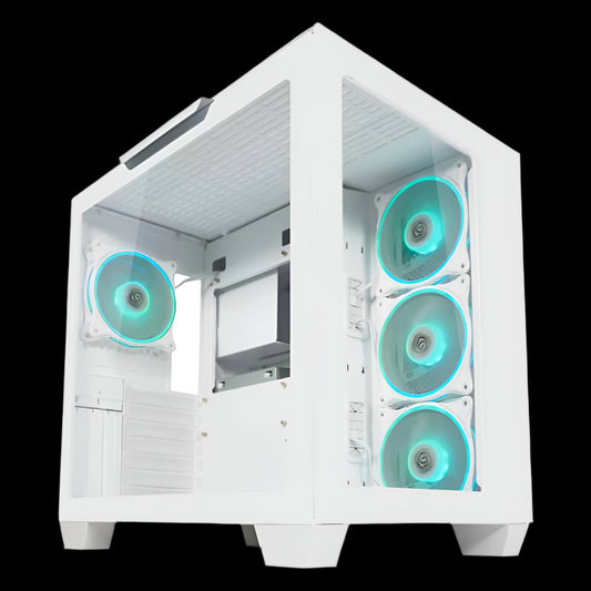 LC-807W-ON STORMWATCH X CASE WHITE MIDI-ATX LC-POWER