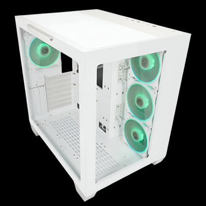 LC-807W-ON STORMWATCH X CASE WHITE MIDI-ATX LC-POWER