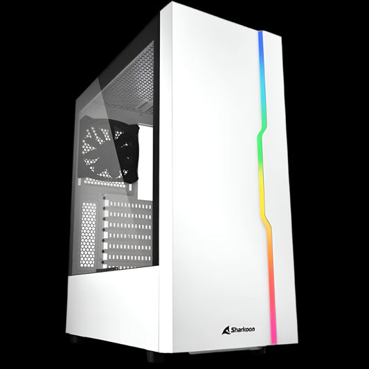 MIDI SHARKOON RGB SLIDER WHITE PC CASE
