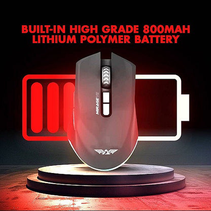 Armaggeddon Gaming Mouse Wired+2.4G+BT Recharge 7B MIRAGE VII Black