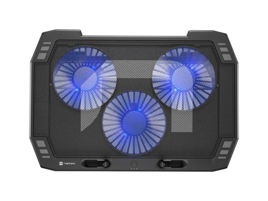 Natec ORIOLE Laptop Cooling Stand 17.3'' with 3 Fans/LED/2xUSB